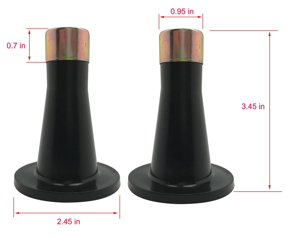 Muebles Marca Kings - Marco de cama de plástico patas deslizantes para reemplazar ruedas, juego de 4 Foto 4 de 4