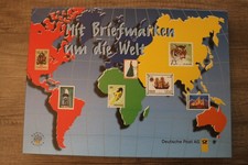 Mit Briefmarken um die Welt - komplett - gute...