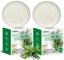 2 Pack Solid Shampoo Bar with Rosemary Oil for Thinning Hair,Natural&Organic Hai