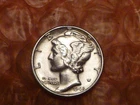 1945 Mercury Dime BU. #1