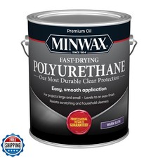 Minwax Fast Drying Polyurethane Protective Wood Finish, Clear Sat
