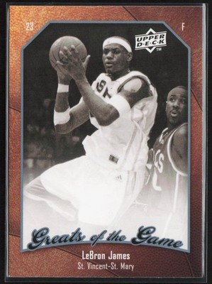 LeBron James 2009-10 Upper Deck Greats of the Game #40 St. Vincent-St. Mary
