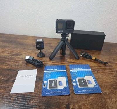 GoPro Hero 8 Black Waterproof Action Camera Bundle with EXTRAS 