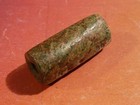 ANCIENT PRE-COLUMBIAN TAIRONA GREEN JADE TUBE BEAD 23.0-10.2 MM PATINA — photo 4