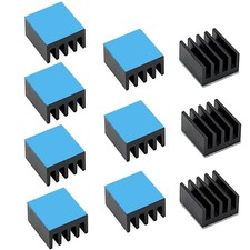  10PCS Pack Small Heat Sinks Kit 9x9x5mm / 0.35x0.35x0.2 inch Aluminum Heats...
