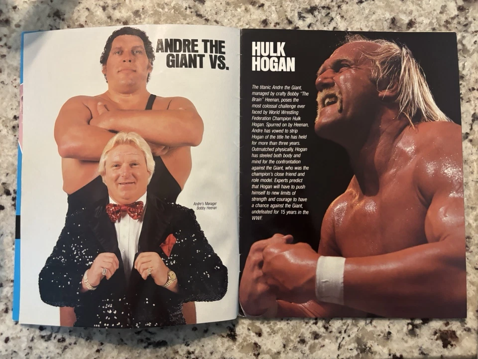 WWF WRESTLEMANIA 3 III Collector’s Edition Barcode Hulk Hogan Andre Savage - Image 4 of 4