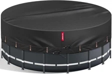 Winter Pool Cover 10FT Round [2025 Upgraded 800D Fabric Tear Resistant ] for Abo