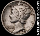 1934 Mercury Dime- Silver- Scarce Better Date No Reserve #J3944