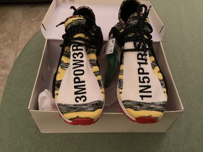 Adidas Pharrell Williams 2018 Men s Size 11 Solar HU NMD BB9527 Sneakers NIB