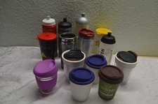 14 x Trinkflasche und Kaffeebecher