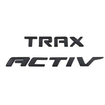 Fits 2024 2025 Trax Emblems Rear Liftgate Trax & Activ Badges Gloss Black