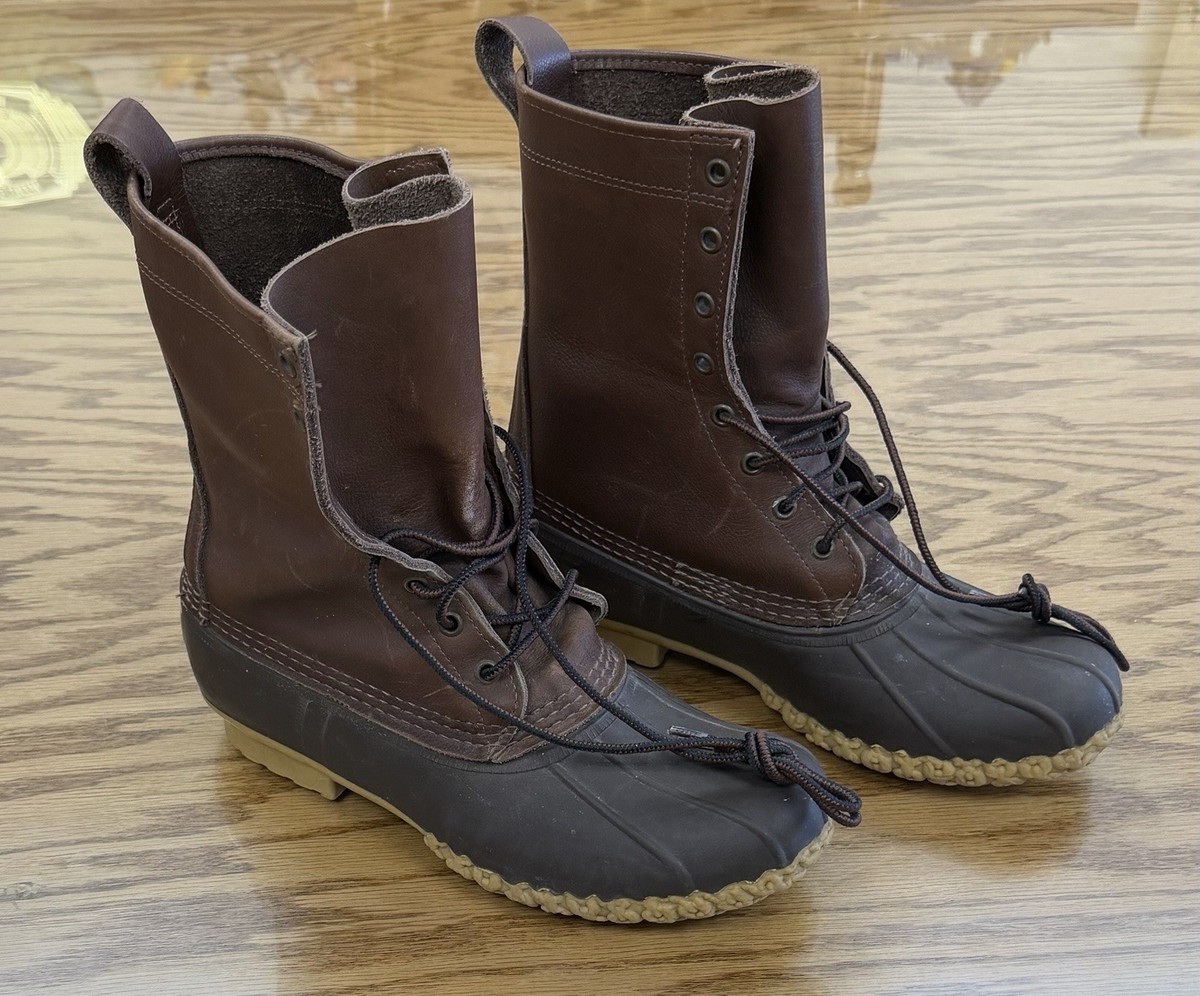 Vintage LL BEAN Maine Hunting Shoe Duck Boots Made In USA 