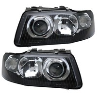 Scheinwerfer Klarglas FüR Audi A3 8L Facelift Bj. 2000-2003 Schwarz