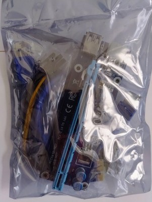 4 * USB Riser Card Adapter PCI-E Express 1X to 16X