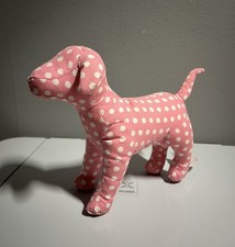 Victoria Secret PINK White Polka Dot Plush Toy Puppy Dog RARE FIRST EDITION