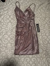 By: Jovani 1851A Rose Size 2 Glitter Dress w/Ruching NEW w/tags SEE VIDEO PROM