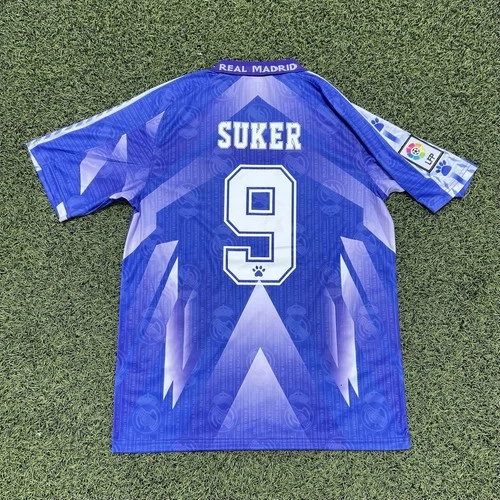 Real Madrid 1996/97 La Liga Away Davor Suker #9 Men's L/M