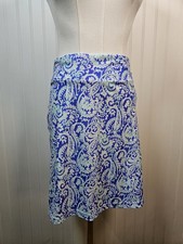 Gingy Razi Paisley Skirt Women's Size XS Stretch Colorful Made in USA