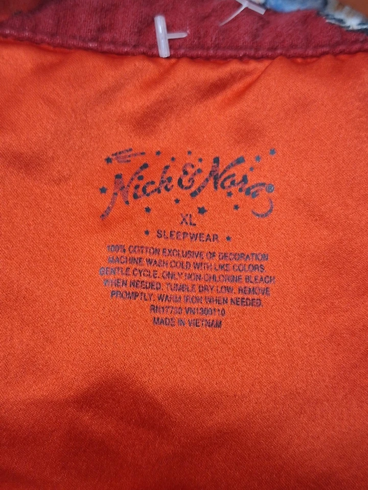 De Colección Nick And Nora Franela Navidad Pijama Para Mujer Talla XL Top y Pantalones Perro Santa Foto 4 de 4