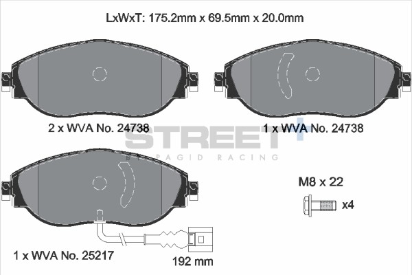 BremsbeläGe VW CC B7 (358) 2.0 TDI 4Motion Bj. 11/11'' 12/16 Kw 103 PS 140 - Pag-image