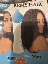 Zury Indian Remy Brazilian Human Hair   Wet  Wavy   10 Inch   Color 1