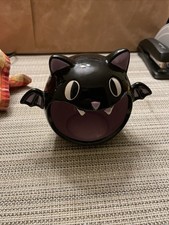 CAT BAT CANDY DISH  5  X 6  Ceramic,glossy Fi...
