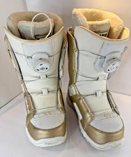 ThirtyTwo STW BOA Snowboard Boots Women 5 Girls Youth White Gold EU 35