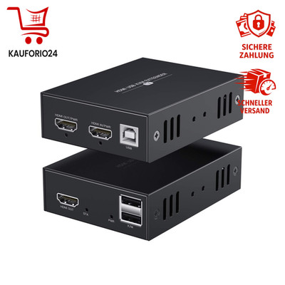 HDMI KVM Extender 1080p HD Übertragung Cat5e 50m Fernbed