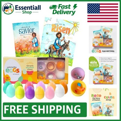 Educational Resurrection Eggs Bundle with Coloring Book for Engaging Easter Fun
