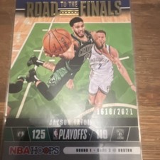Panini NBA Hoops Road to the Finals Jayson Tatum Serial Numbered Insert Celtics