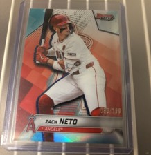 2025 Bowman's Best Zach Neto Aqua Refractor #/199 Angels