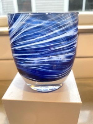 Bougeoir Verre Glassybaby Seattle Seahawks SEA 2021 - Bleu - Neuf