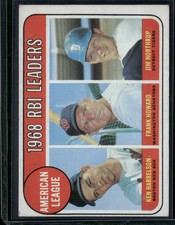 1969 Topps FRANK HOWARD/HARRELSON/NORTHRUP #3 1968 AL RBI Leaders (Good-VG)