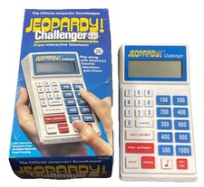 Jeopardy Challenger Game Electronic Vintage 1987 Official Scorekeeper See Video