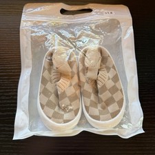 Unbranded Baby Plaid Slip-On First Walking Sock Shoes