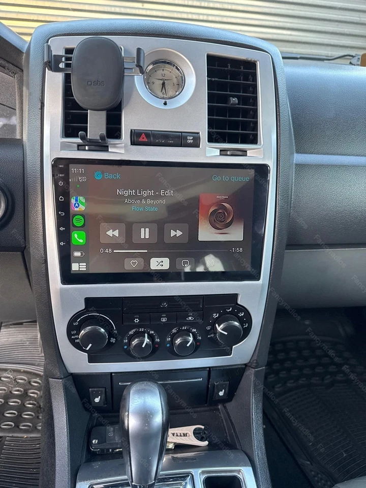 Rádio estéreo GPS navegação 9" para Chrysler 300C 2005-2010 Android 15 Apple CarPlay carro - Imagem 2 de 4
