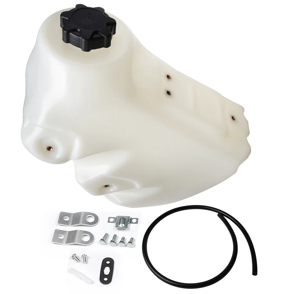Fuel Gas Tank White For 2003-2004 Kawasaki KLX400R KLX400SR 3.2 Gal - Image 3 of 4