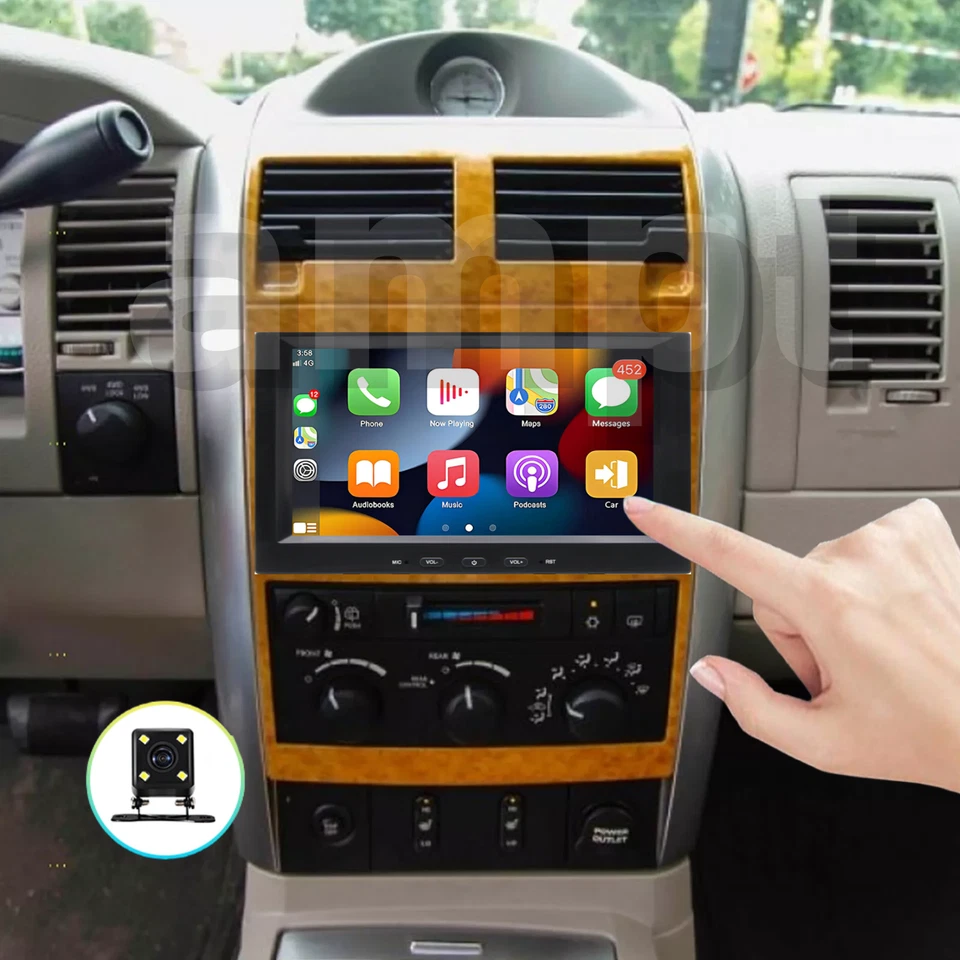 For Chrysler Aspen 2007-2009 Car Stereo Radio Android 13 Carplay GPS Player 8" Foto 2 de 4