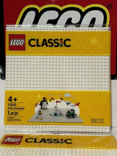 Lego White 11010 Baseplate Classic New Sealed: Plate 32x32(Lot Of 2) - Picture 2 of 4