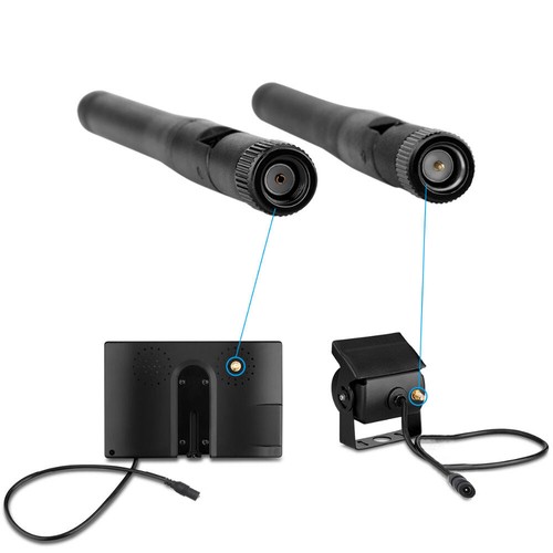 7" Monitor 2x Wireless Rear View Backup Camera Kit for RVs Truck Caravan Reverse - Picture 22 of 24