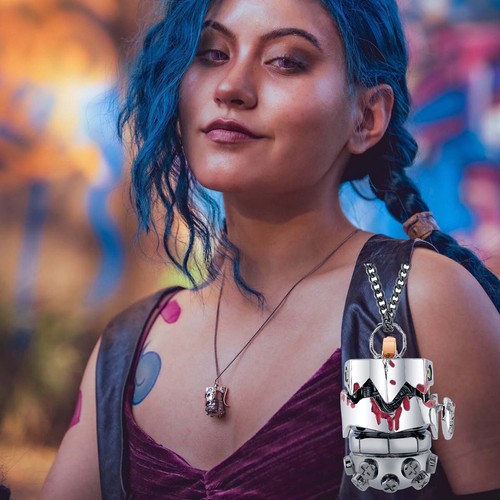 LOL League of Legends X RockLove ARCANE Articulated Jinx Pendant Necklace Ring - 第 13/32 張圖片