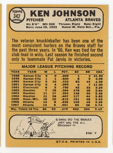 Set builders: 1968 Topps 300-399 VG/EX & better, FREE shipping - Picture 121 of 323