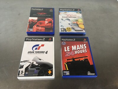 PS2 Rennspiele Bundle Le Mans, Gran Truismo 4, ToCA 3 und Total Immersion