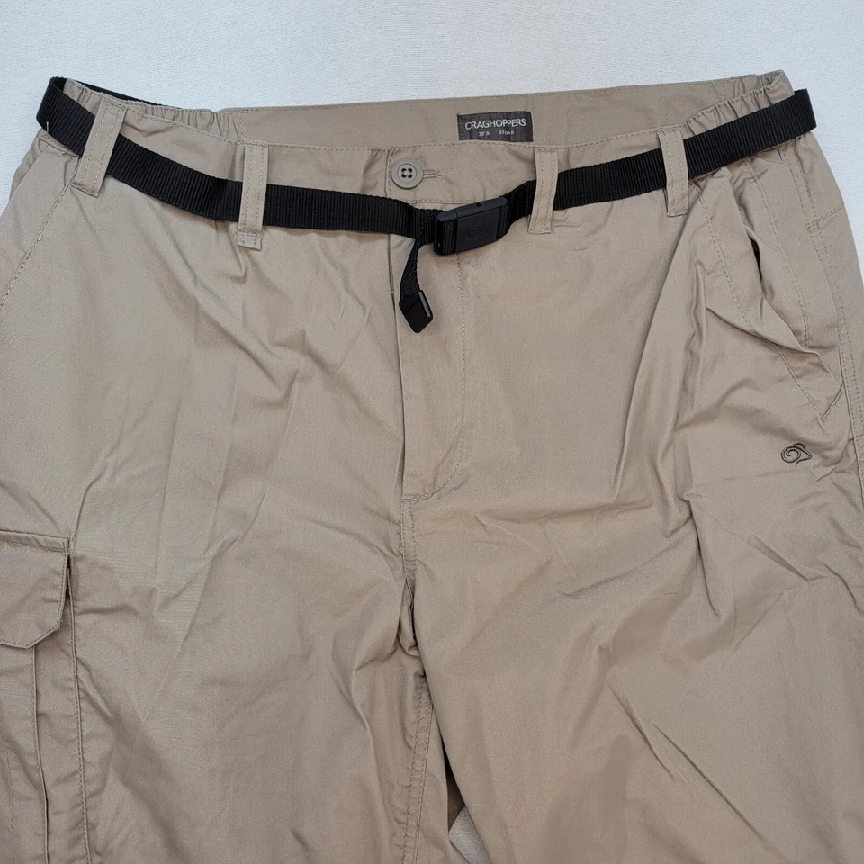 Craghoppers Pants Mens 38x30 Brown Kiwi Classic Trouser Cargo Hiking Walking - Image 2 of 4