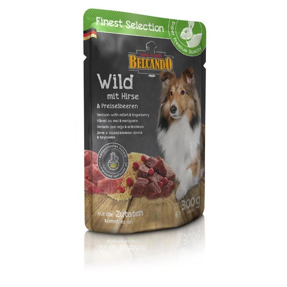 Belcando 6 x 300g Wild mit Hirse und Preiselbeeren Hundefutter Frischebeutel - Bild 2 von 2