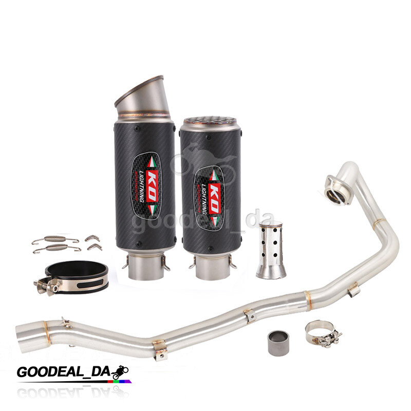 Full System For Suzuki DRZ400 2000-2023 Carbon Muffler Exhaust