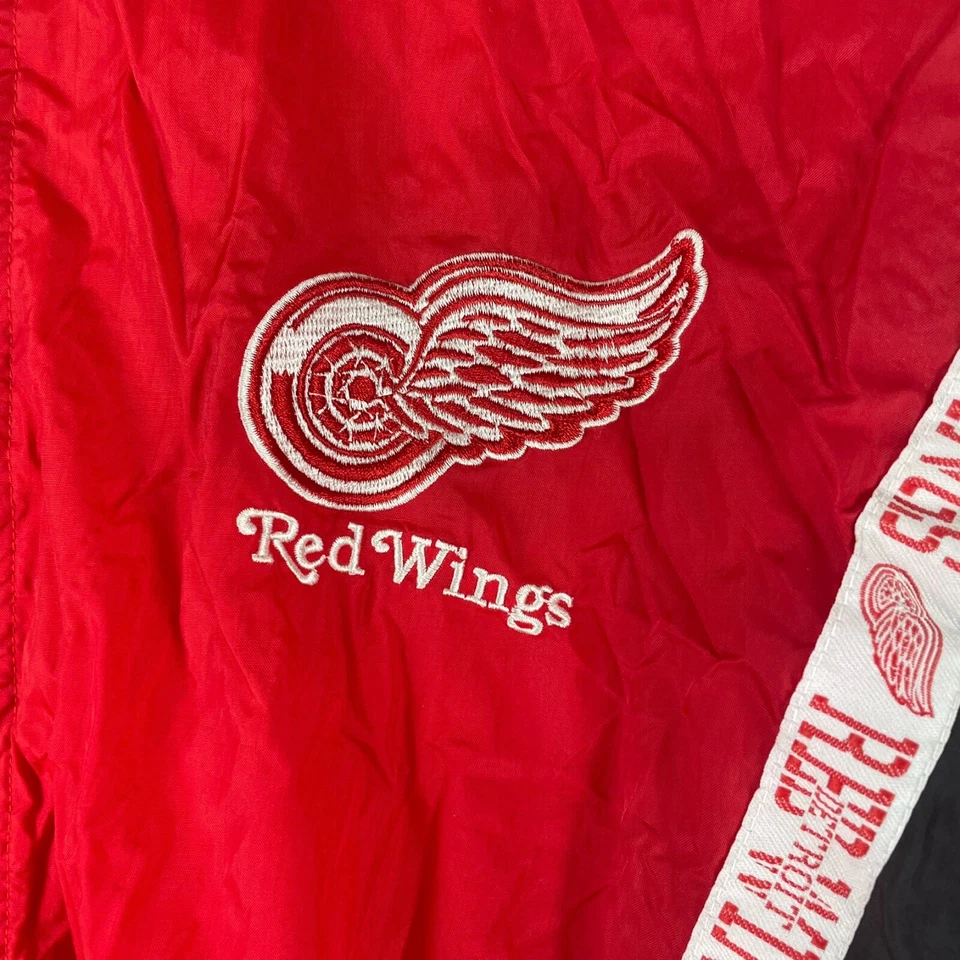 Vtg. RED WINGS Mighty Mac NHL (Youth Large 16-18) Windbreaker Zip Up Jacket EUC - Image 2 of 4