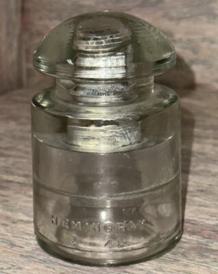 Insulator Clear Glass Hemingray 5-42 CSC Power Line Telephone Pole ...