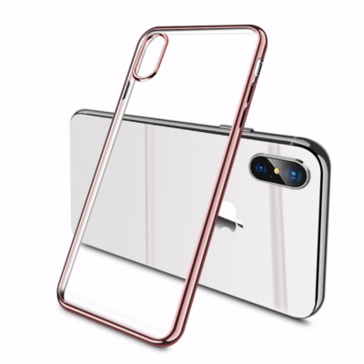 Case For iPhone X XR 11 Pro Max Shockproof Plating Clear Slim Bumper Cover