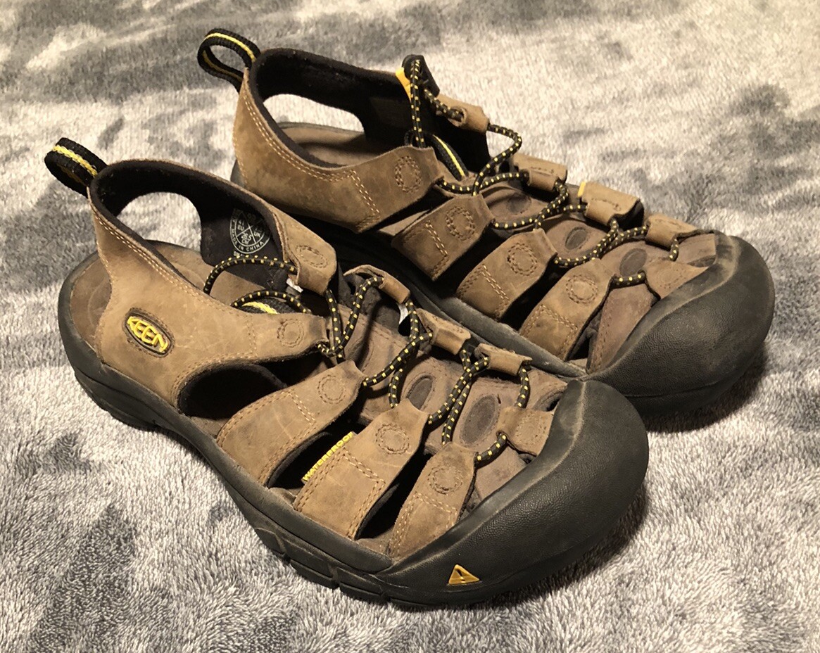 SANDALI KEEN UOMO TREKKING NEWPORT SCARPE MARRONI PUNTA CHIUSA 8 5M